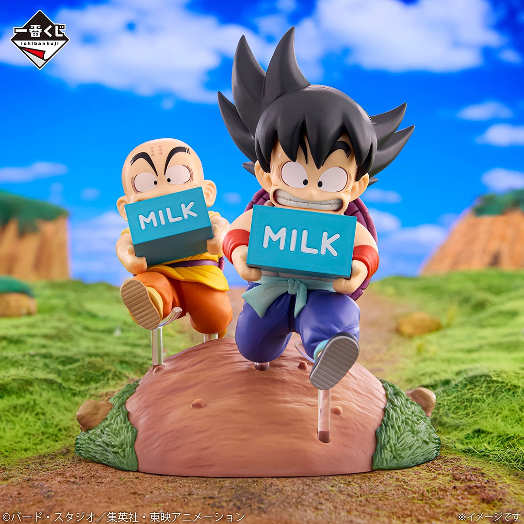 Ichiban Kuji Dragon Ball Fantastic Adventure 2 - A Prize Son Goku & Krillin Milk Delivery Figure