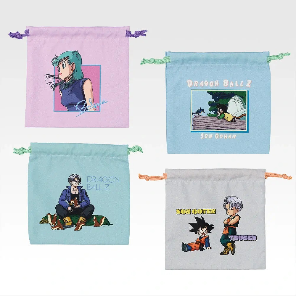 Ichiban Kuji Dragon Ball Fantastic Adventure 2 - F Prize Drawstring Pouch Complete Set of 4 Types