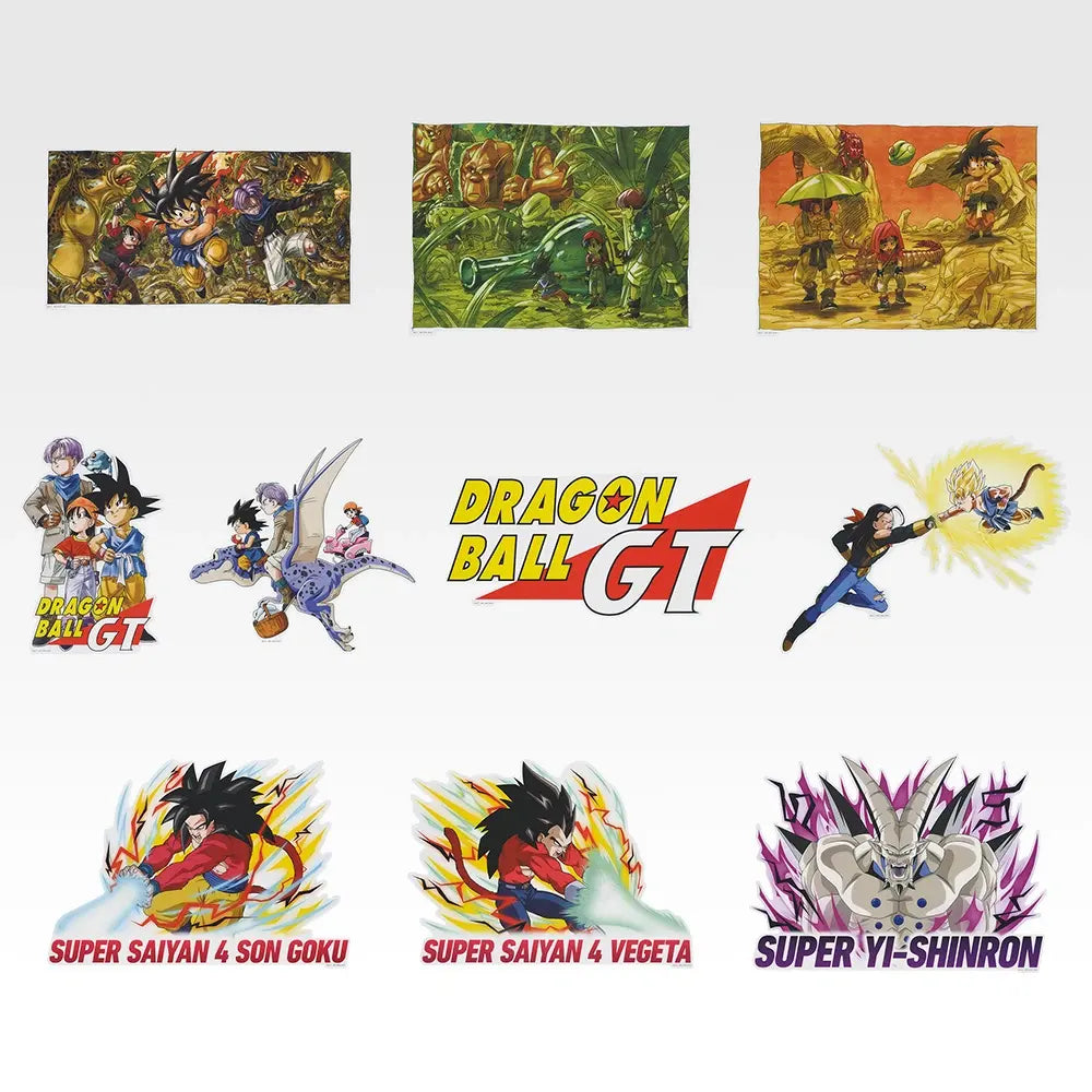 Ichiban Kuji Dragon Ball GT - H Prize Die-Cut Visual Board Complete Set of 10 Types