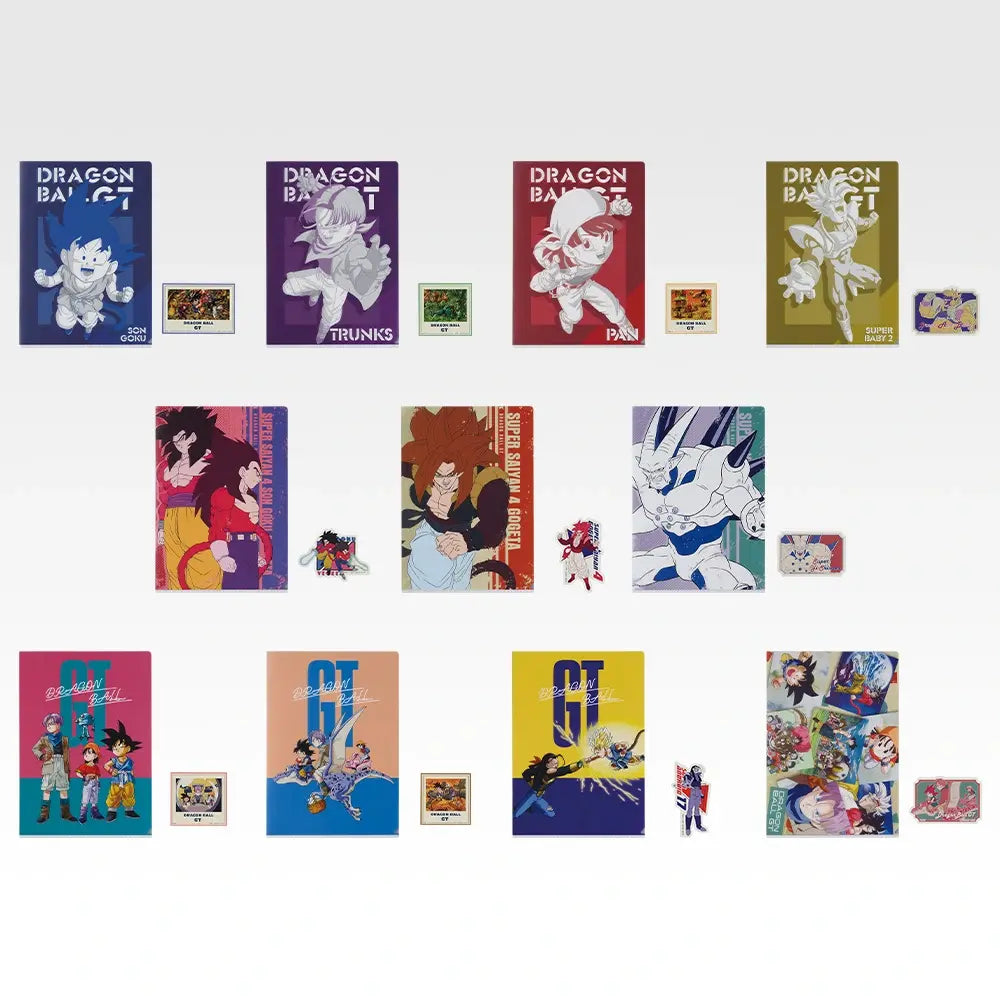 Ichiban Kuji Dragon Ball GT - I Prize Clear File & Sticker Set Complete Set of 11 Types