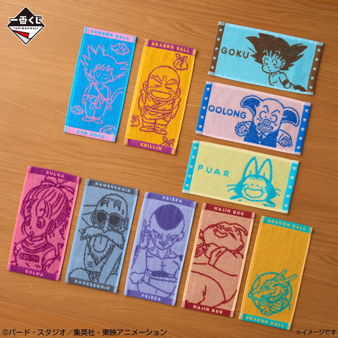 Ichiban Kuji Dragon Ball The Chronicle of Goku - J Prize Jacquard Mini Towel Complete Set of 10 Types