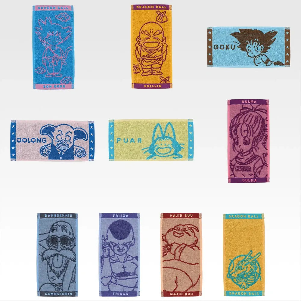 Ichiban Kuji Dragon Ball The Chronicle of Goku - J Prize Jacquard Mini Towel Complete Set of 10 Types
