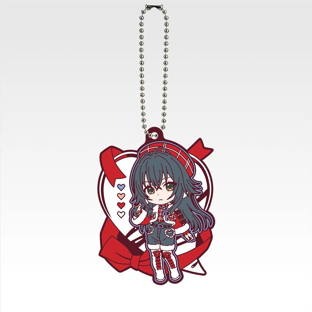 Ichiban Kuji Gakuen Idolmaster Part 4 - H Prize Kyun Chara Rubber Charms Complete Set of 12