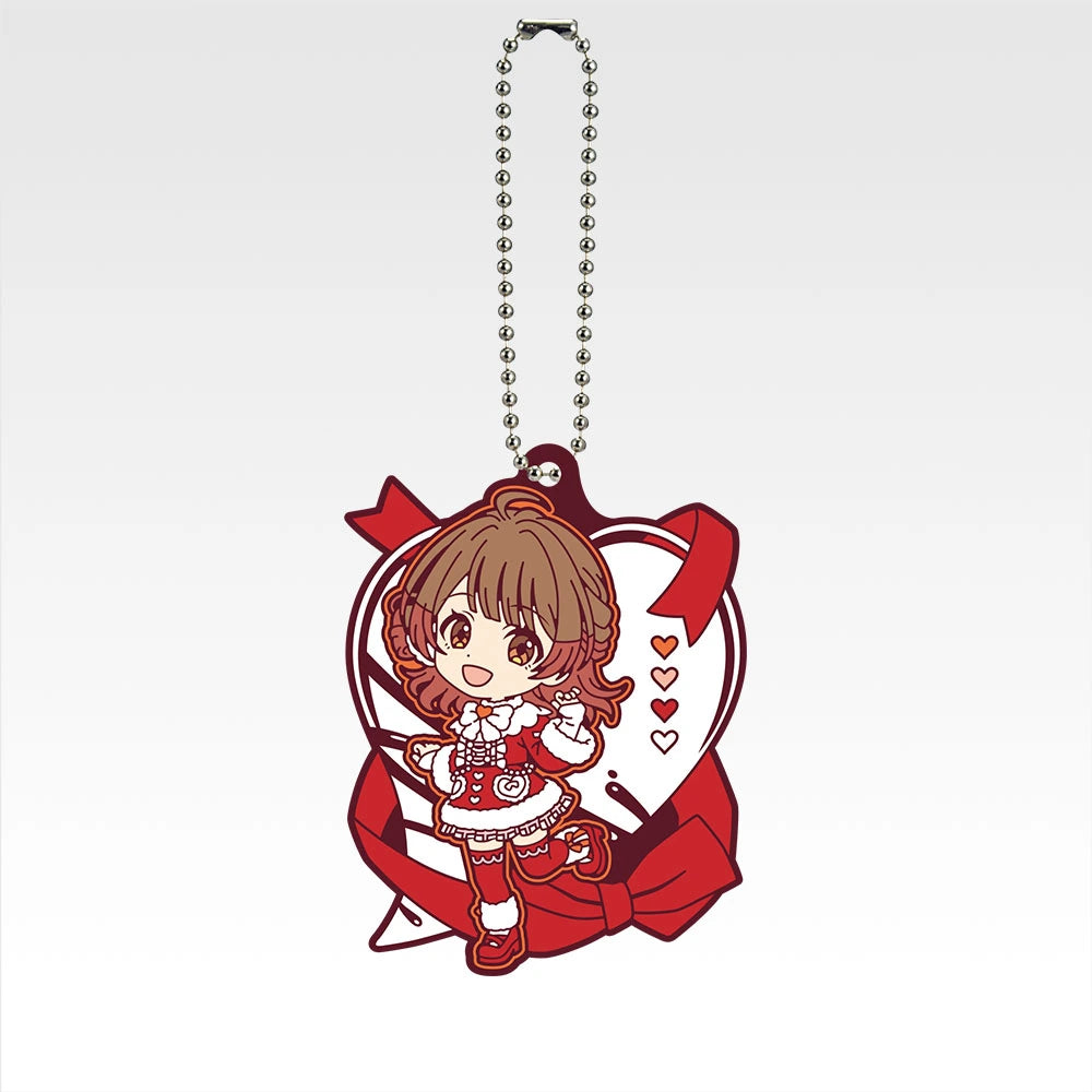 Ichiban Kuji Gakuen Idolmaster Part 4 - H Prize Kyun Chara Rubber Charms Complete Set of 12