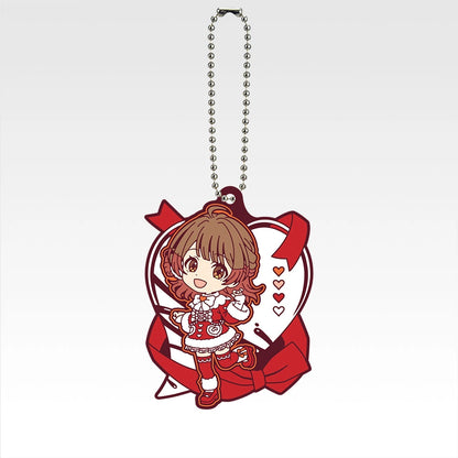 Ichiban Kuji Gakuen Idolmaster Part 4 - H Prize Kyun Chara Rubber Charms Complete Set of 12