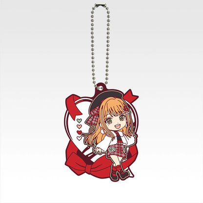 Ichiban Kuji Gakuen Idolmaster Part 4 - H Prize Kyun Chara Rubber Charms Complete Set of 12