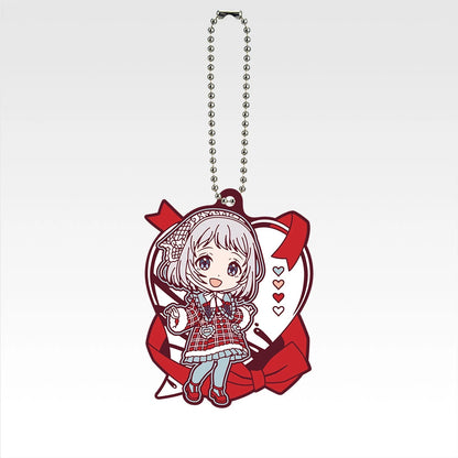 Ichiban Kuji Gakuen Idolmaster Part 4 - H Prize Kyun Chara Rubber Charms Complete Set of 12
