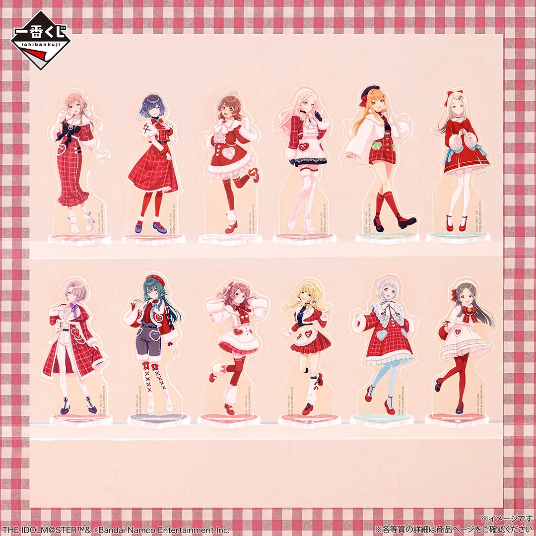 Ichiban Kuji Gakuen Idolmaster Part 4 - I Prize Original Acrylic Stands Complete Set of 12