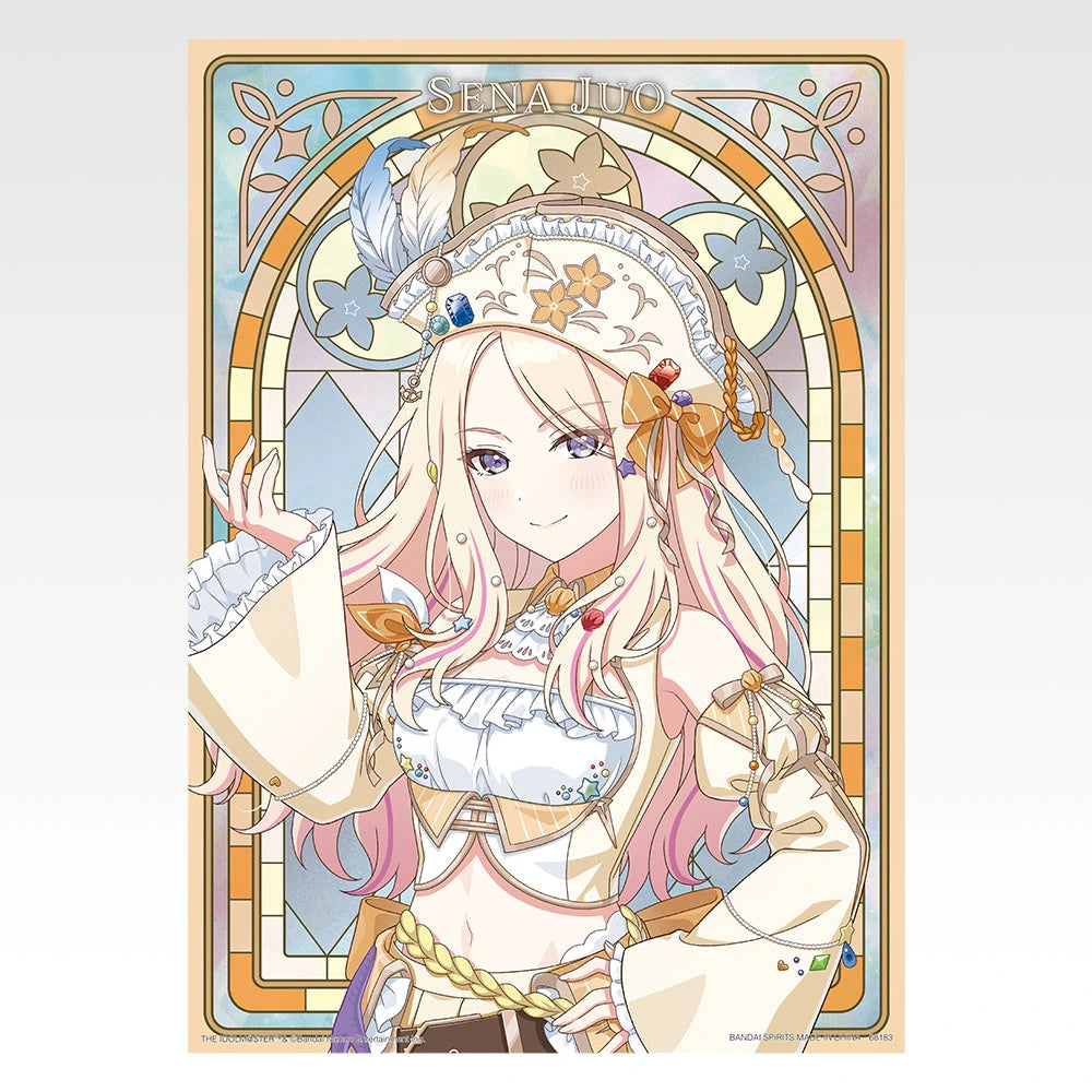 Ichiban Kuji Gakuen Idolmaster Part 6 - D Prize Original Illustration Metallic Poster (13 Types)