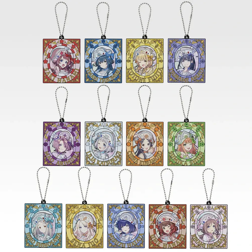 Ichiban Kuji Gakuen Idolmaster Part 6 - G Prize Original Illustration Rubber Charms Complete Set Of 13 Types