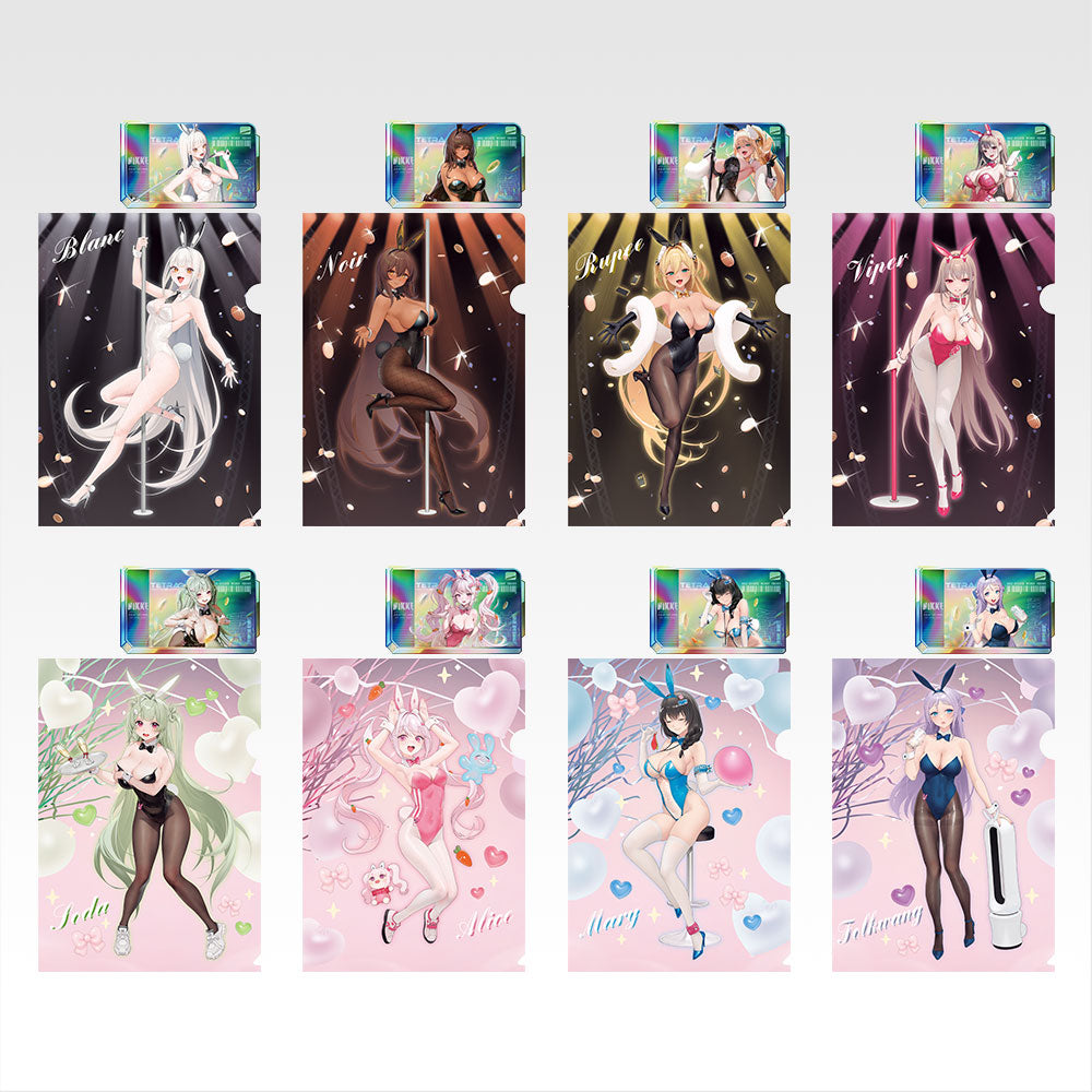 Ichiban Kuji Goddess of Victory Nikke Chapter 5 - I Prize Clear File and Luxury Recruitment Ticket Style Sticker Complete Set of 8 Types