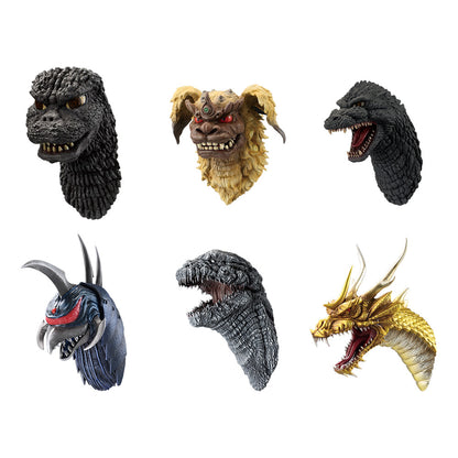 Ichiban Kuji Godzilla Giant Monster Legend G - G Prize Monster Head Magnet Complete Set of 6 Types