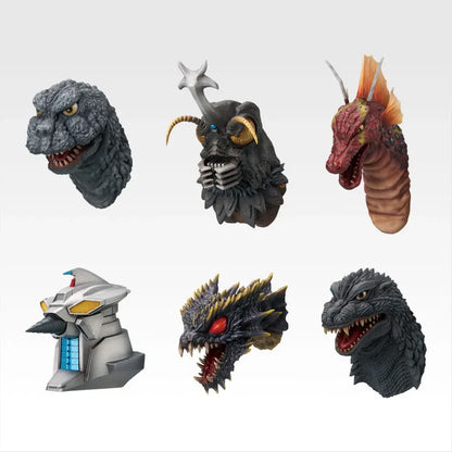 Ichiban Kuji Godzilla he Legend of the Most Terrifying Monster King - G Prize Monster Head Magnet Complete Set of 6 Types