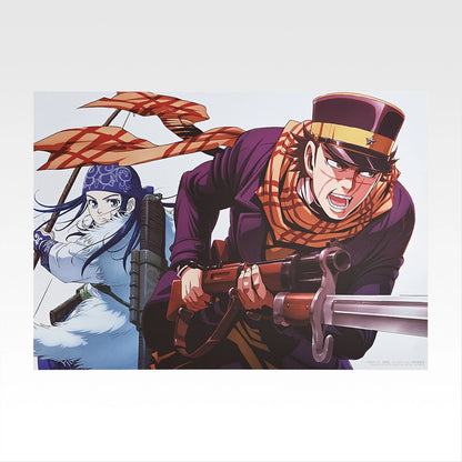 Ichiban Kuji Golden Kamuy Gold Nugget Scramble - I Prize Visual Sheet Complete Set of 12 Types