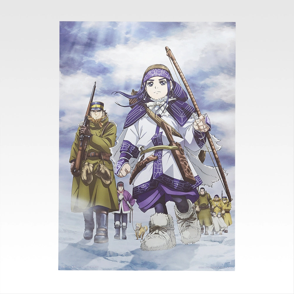 Ichiban Kuji Golden Kamuy Gold Nugget Scramble - I Prize Visual Sheet Complete Set of 12 Types
