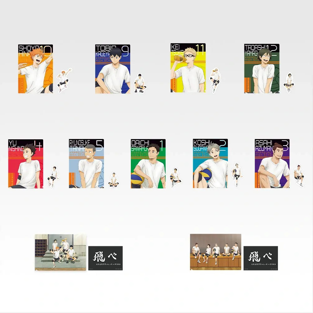 Ichiban Kuji Haikyu!! Karasuno's Future - J Prize Clear File & Sticker Set Complete Set of 11 Types