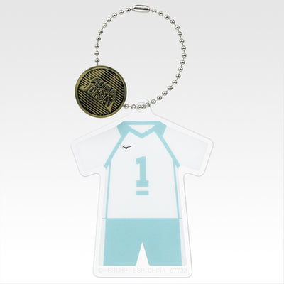 Ichiban Kuji Haikyu!! Road to the Nationals - F Prize Acrylic Charm with School Icon Button Complete Set of 15 Types