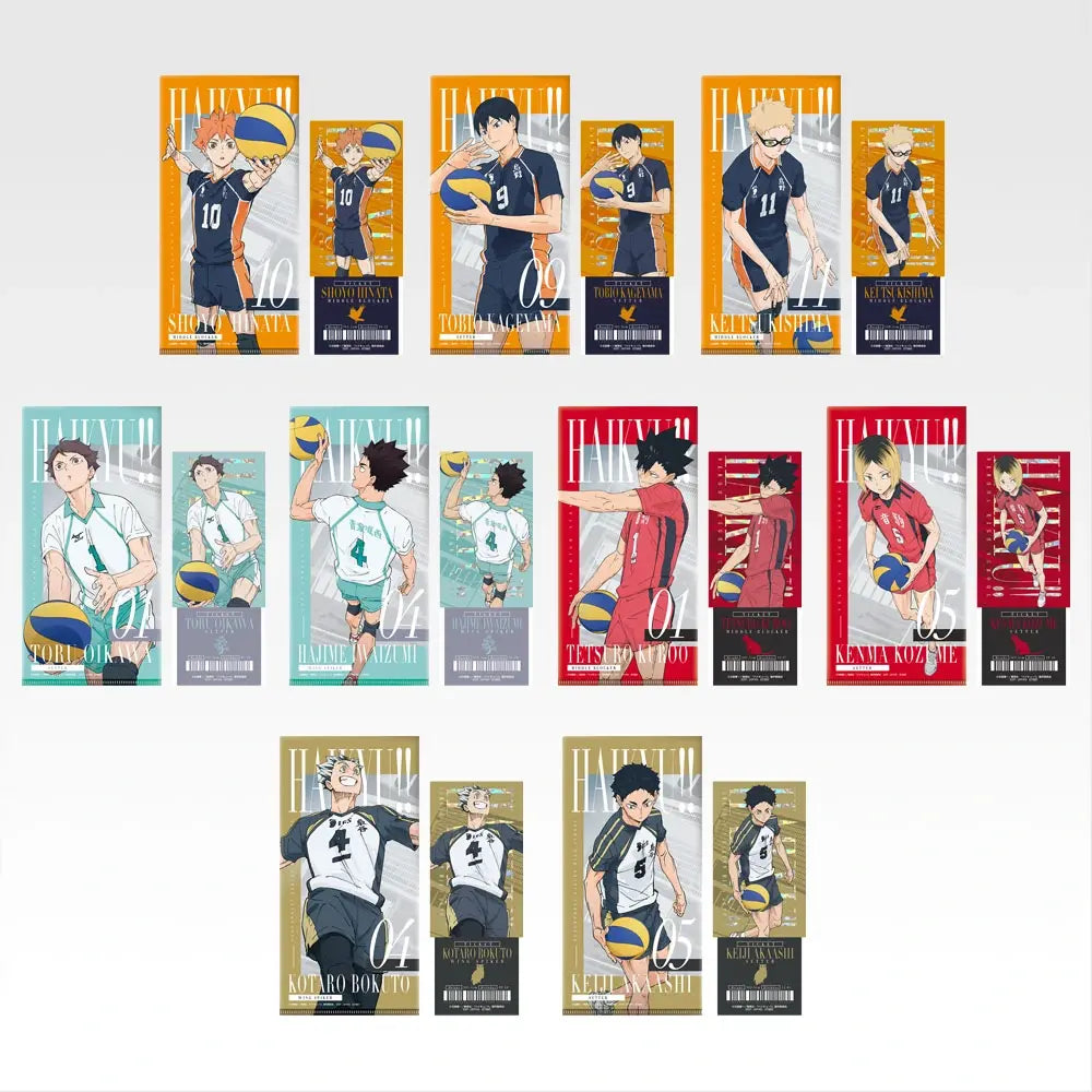 Ichiban Kuji Haikyu!! The Strongest Challenger - I Prize Ticket Case & Clear Card Complete Set of 9 Types