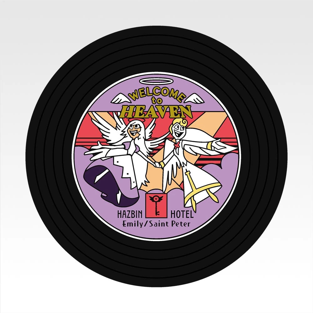 Ichiban Kuji Hazbin Hotel - G Prize Record-Style Rubber Coasters Complete Set of 9 Types