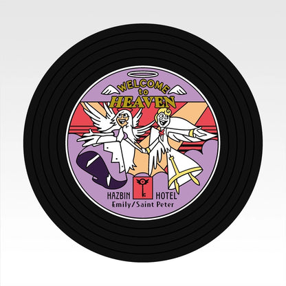 Ichiban Kuji Hazbin Hotel - G Prize Record-Style Rubber Coasters Complete Set of 9 Types