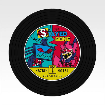 Ichiban Kuji Hazbin Hotel - G Prize Record-Style Rubber Coasters Complete Set of 9 Types