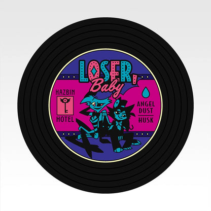 Ichiban Kuji Hazbin Hotel - G Prize Record-Style Rubber Coasters Complete Set of 9 Types