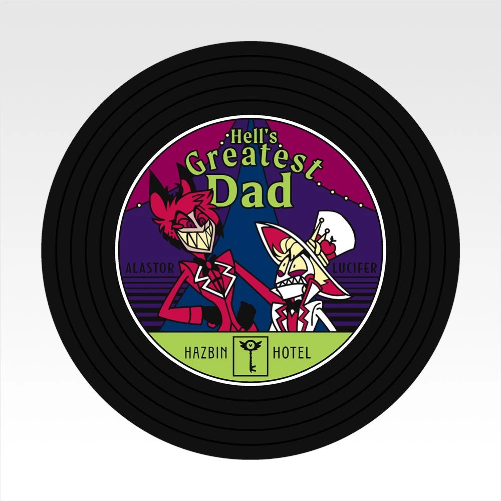 Ichiban Kuji Hazbin Hotel - G Prize Record-Style Rubber Coasters Complete Set of 9 Types