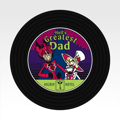 Ichiban Kuji Hazbin Hotel - G Prize Record-Style Rubber Coasters Complete Set of 9 Types