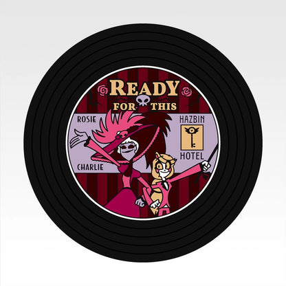 Ichiban Kuji Hazbin Hotel - G Prize Record-Style Rubber Coasters Complete Set of 9 Types