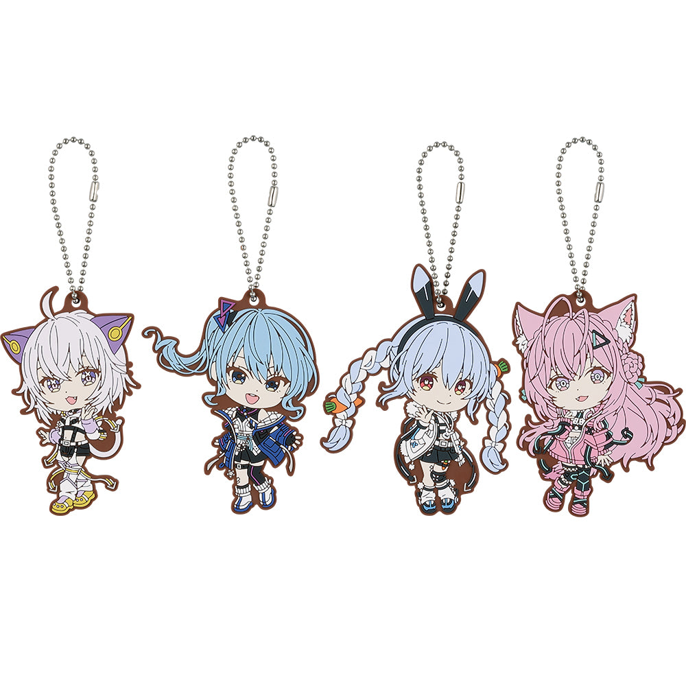 Ichiban Kuji Hololive Cyberpunk Style - Kyun Chara Award Rubber Charm Complete Set of 4 Types