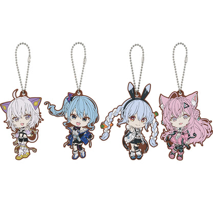 Ichiban Kuji Hololive Cyberpunk Style - Kyun Chara Award Rubber Charm Complete Set of 4 Types