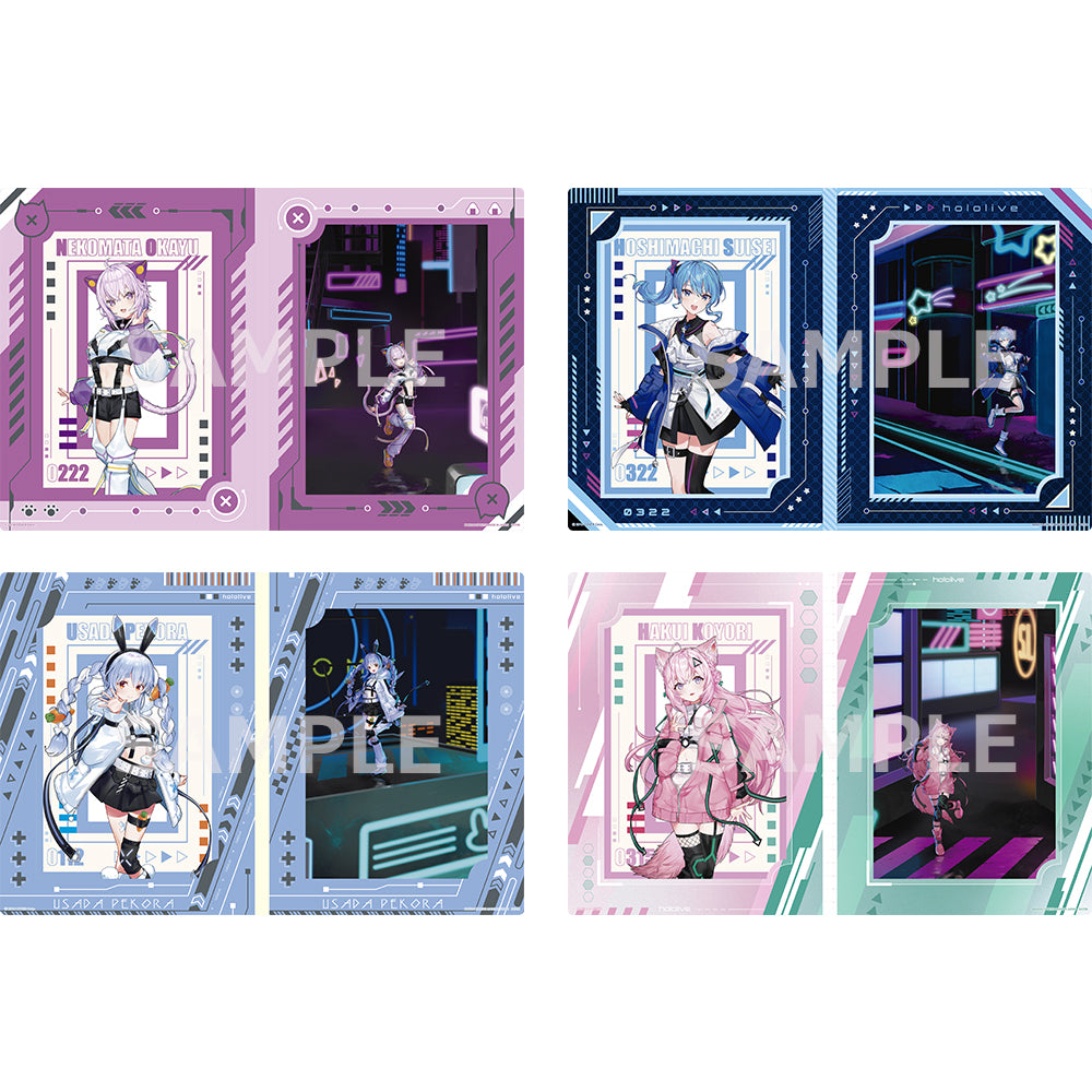 Ichiban Kuji Hololive Cyberpunk Style - Postcard Set Prize Postcard Set Complete Set of 4 Types