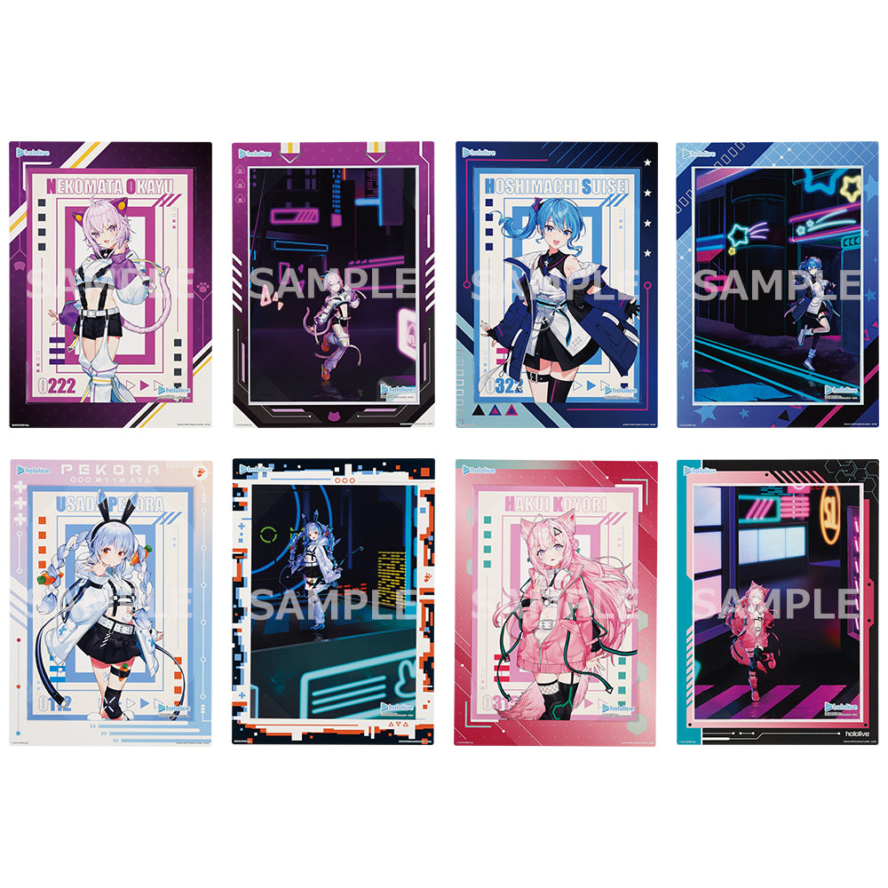 Ichiban Kuji Hololive Cyberpunk Style - Visual Board Award Visual Board Complete Set of 8 Types