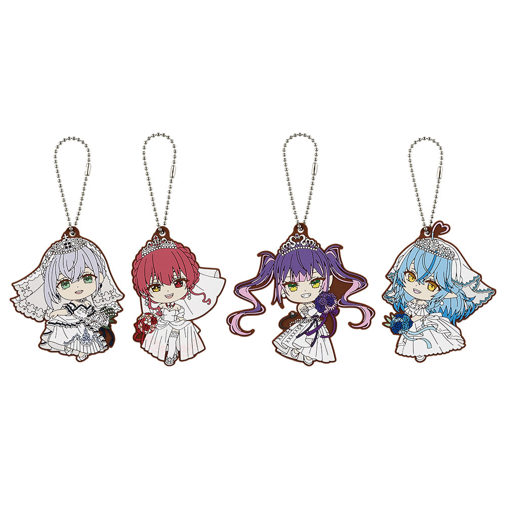 Ichiban Kuji Hololive Wedding Dress Style - Rubber Charms Complete Set of 4 Types