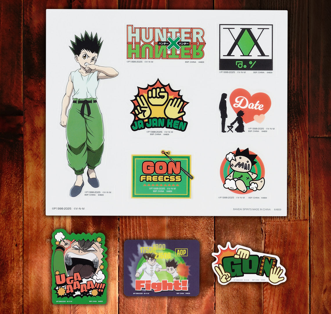 Ichiban Kuji Hunter X Hunter CHIMERA ANT - I Prize Clear Sticker & Flake Sticker Complete Set of 10 Types