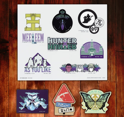 Ichiban Kuji Hunter X Hunter CHIMERA ANT - I Prize Clear Sticker & Flake Sticker Complete Set of 10 Types