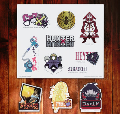 Ichiban Kuji Hunter X Hunter CHIMERA ANT - I Prize Clear Sticker & Flake Sticker Complete Set of 10 Types