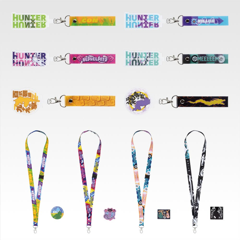 Ichiban Kuji Hunter X Hunter CHIMERA ANT 2 - I Prize Phone Tab with Strap/Neck Strap & Sticker Assortment Complete Set of 10 Types