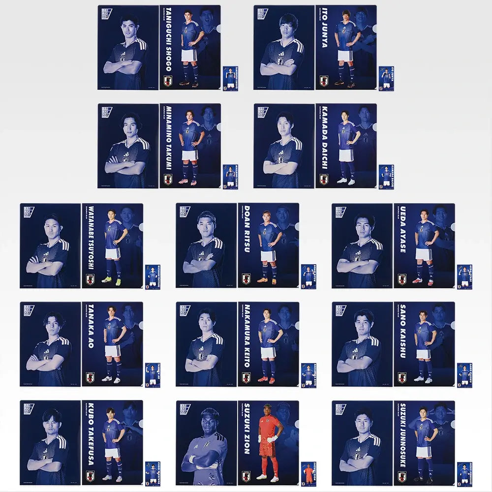 Ichiban Kuji Japan National Football Team ver. The Best View in 2026 - H Prize Clear File & Sticker Complete Set of 13 Types