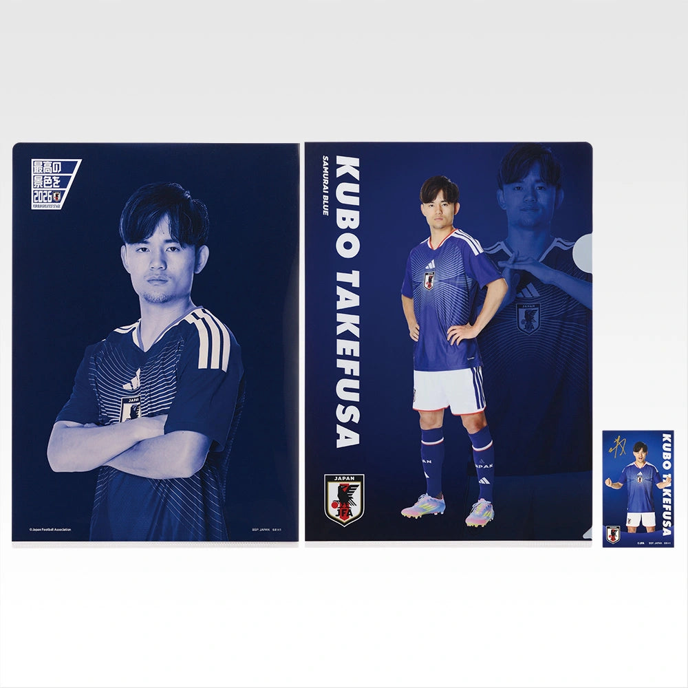 Ichiban Kuji Japan National Football Team ver. The Best View in 2026 - H Prize Clear File & Sticker Complete Set of 13 Types