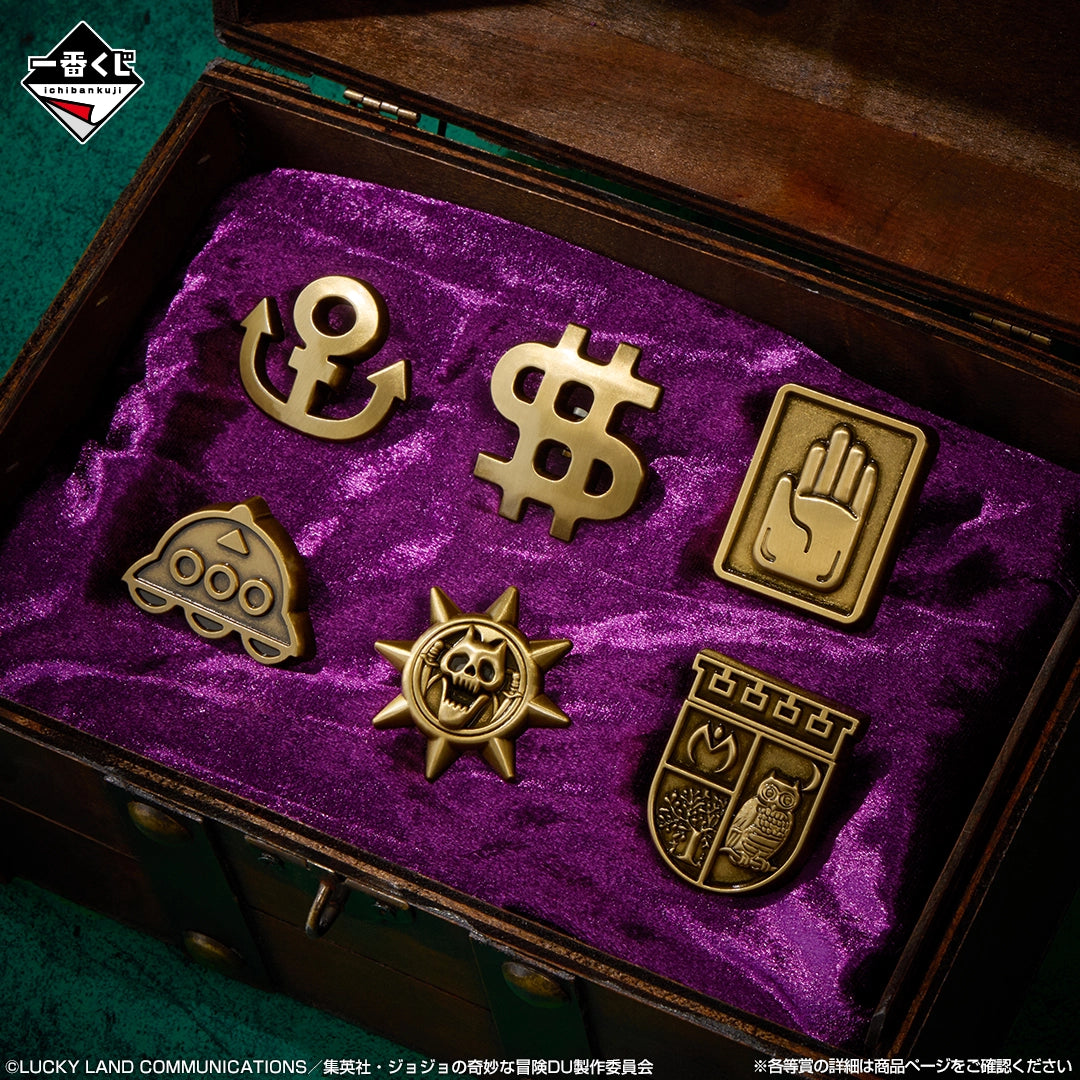 Ichiban Kuji JoJo's Bizarre Adventure Diamond is Unbreakable STAND RUSH! - H Prize Metal Pin Collection Complete Set of 6 Types