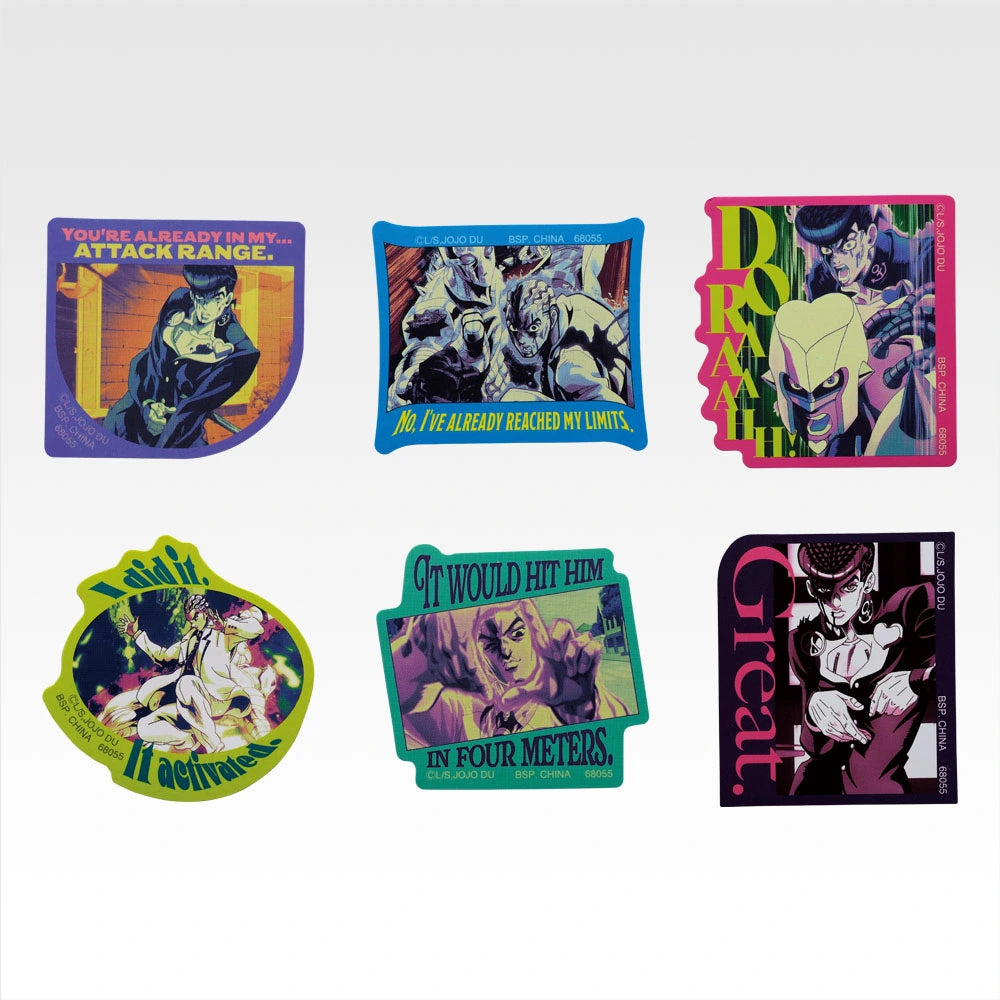 Ichiban Kuji JoJo's Bizarre Adventure Diamond is Unbreakable STAND RUSH! - J Prize Sticker Collection Complete Set of 10 Types