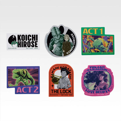 Ichiban Kuji JoJo's Bizarre Adventure Diamond is Unbreakable STAND RUSH! - J Prize Sticker Collection Complete Set of 10 Types