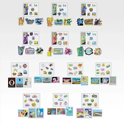 Ichiban Kuji JoJo's Bizarre Adventure The Gathering Of STARS - L Prize Sticker Collection Complete Set Of 13 Types