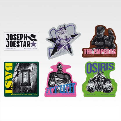 Ichiban Kuji Jojo's Bizarre Adventure Stardust Crusaders Stand Rush! - K Prize Sticker Collection Complete Set of 10 Types