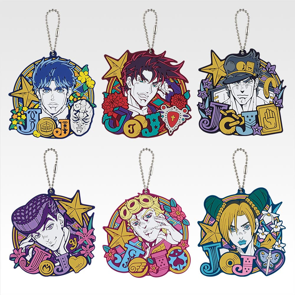 Ichiban Kuji Jojo's Bizarre Adventure The Jojo World - J Prize Rubber Charms Complete Set of 6 Types