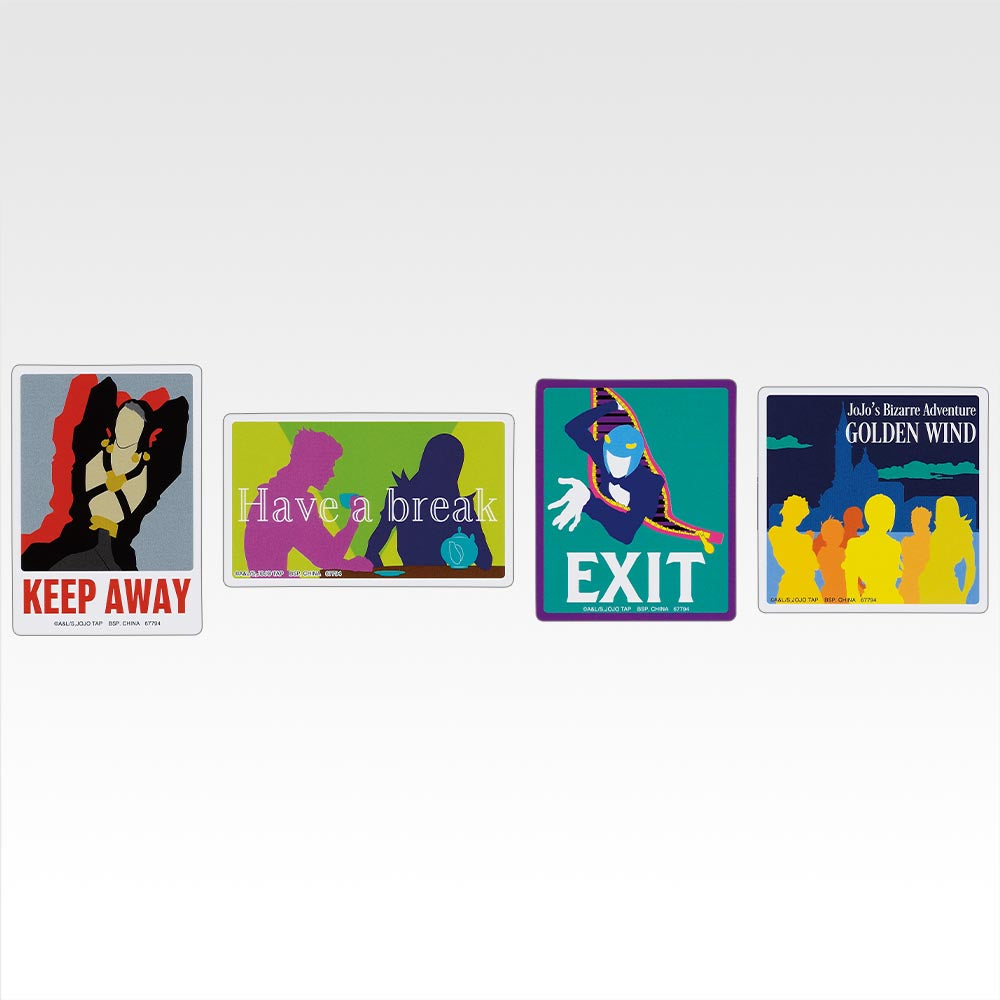 Ichiban Kuji Jojo's Bizarre Adventure The Jojo World - L Prize Sticker Assortement Complete Set of 66