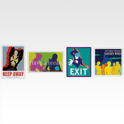 Ichiban Kuji Jojo's Bizarre Adventure The Jojo World - L Prize Sticker Assortement Complete Set of 66