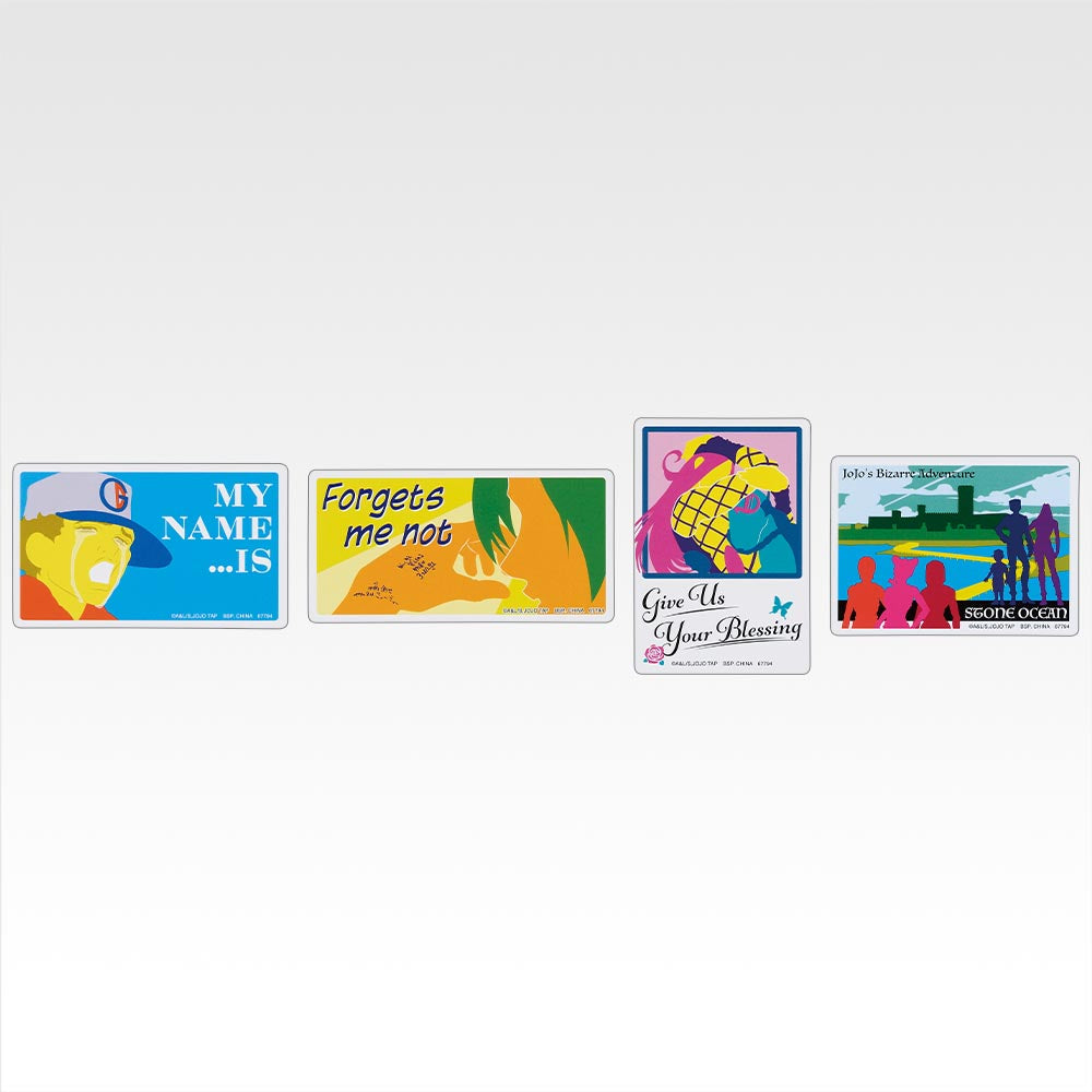 Ichiban Kuji Jojo's Bizarre Adventure The Jojo World - L Prize Sticker Assortement Complete Set of 66