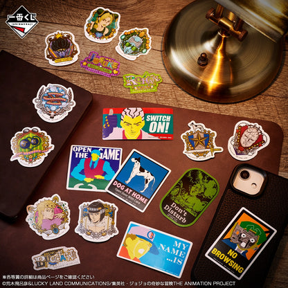 Ichiban Kuji Jojo's Bizarre Adventure The Jojo World - L Prize Sticker Assortement Complete Set of 66